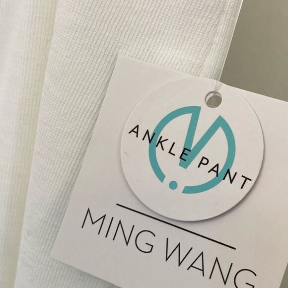 NWT Ming Wang Knit Ankle Pant White size XL - Picture 12 of 13